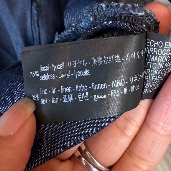 ZARA ZW COLLECTION The Kyra Dress, Linen Blend Shirt Dress, Not Lined, Size S - Picture 7 of 10